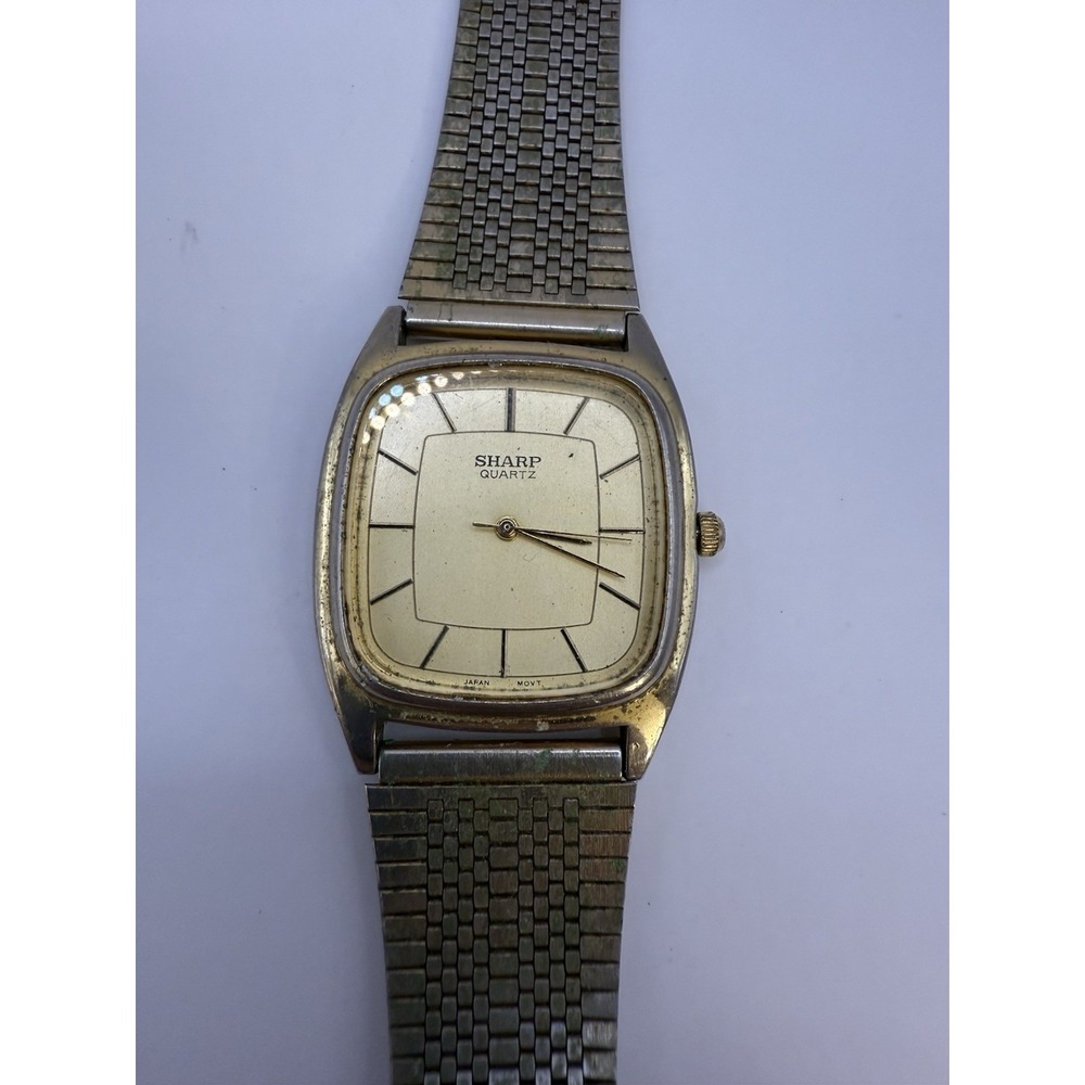 Vintage SHARP Quartz Watch Japan‎ Movement Stainless Steel Band